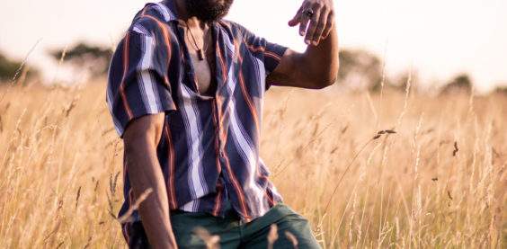 promotional portrait of musician